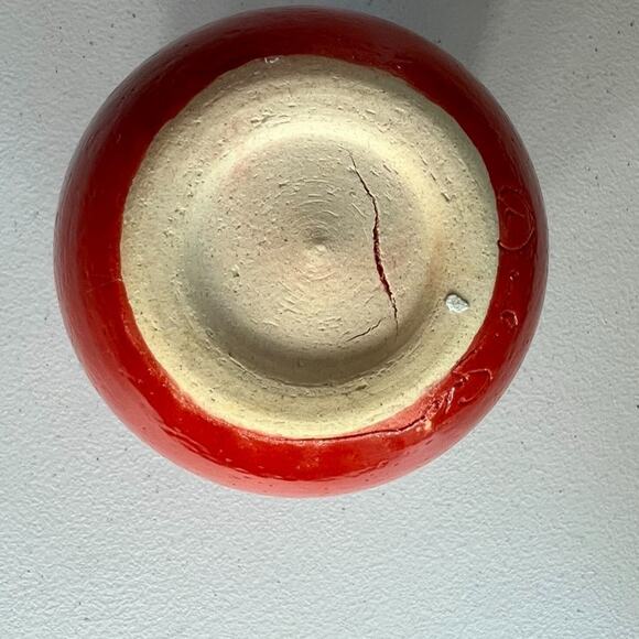 Studio Art Pottery Tumbler Cup Hand Painted and Signed Sunset Colors 4.5" - Picture 7 of 10